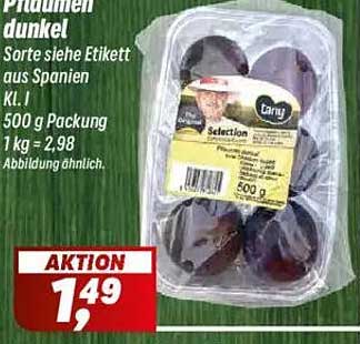 Dunkle Pflaumen - 500 g Packung