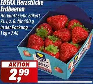 EDEKA Herzstücke Erdbeeren 400 g