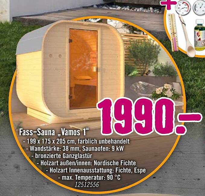 Fass-Sauna „Vamos 1“