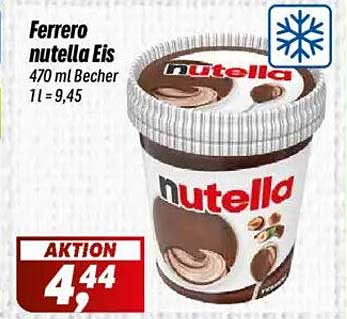 Ferrero nutella Eis 470 ml Becher