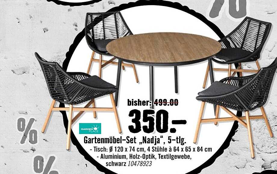 Gartenmöbel-Set „Nadja“, 5-tlg.