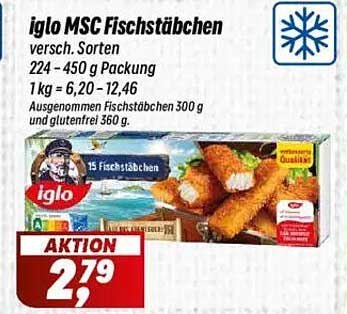 iglo MSC Fischstäbchen, verschiedene Sorten 224 - 450 g