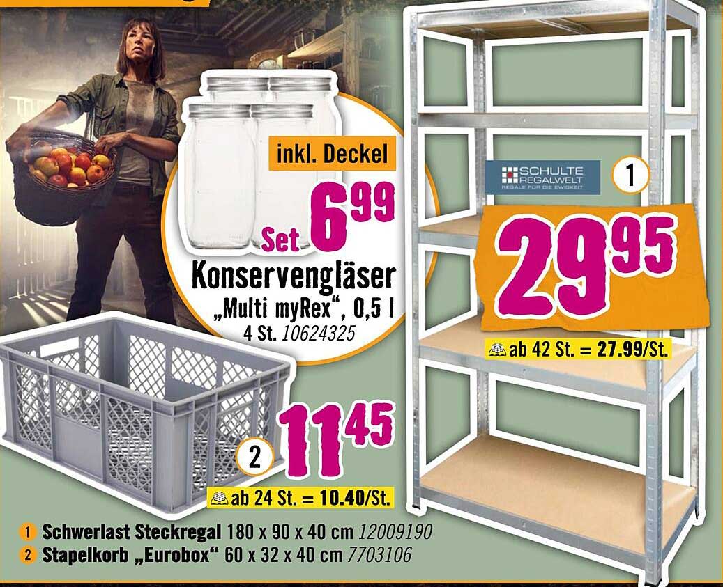 Konservengläser "Multi myRex", 0,5 l, 4 St.