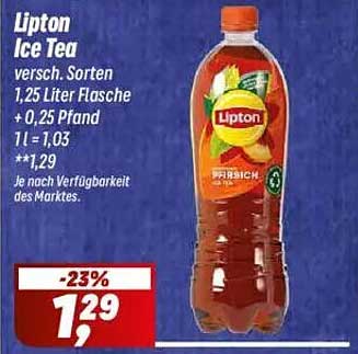 Lipton Ice Tea 1,25 Liter Flasche - Verschiedene Sorten