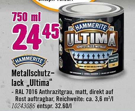 Metallschutzlack „Ultima“ - RAL 7016 Anthrazitgrau matt