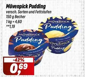 Mövenpick Pudding - verschiedene Sorten und Fettstufen