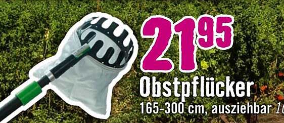 Obstpflücker 165-300 cm, ausziehbar