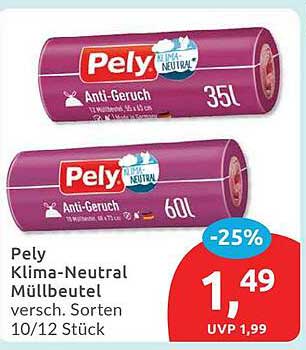 Pely Klima-Neutral Müllbeutel 35L/60L