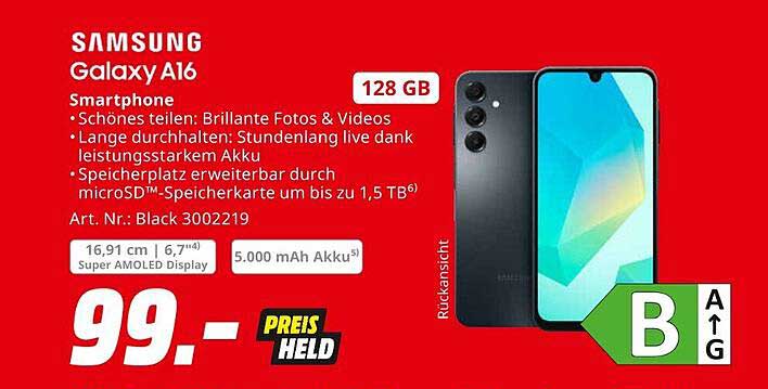 Samsung Galaxy A16 128 GB Smartphone