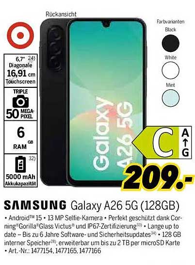 Samsung Galaxy A26 5G (128GB)