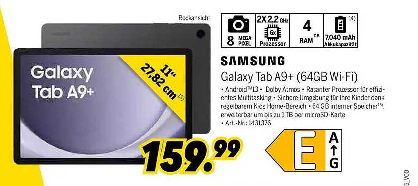 Samsung Galaxy Tab A9+ (64GB Wi-Fi)