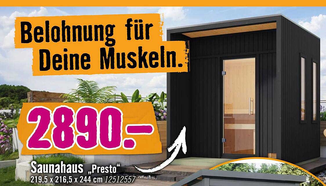 Saunahaus „Presto“