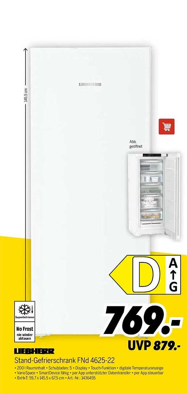 Stand-Gefrierschrank FNd 4625-22 von Liebherr