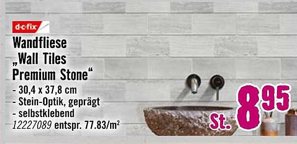 Wandfliese "Premium Stone" von d-c-fix