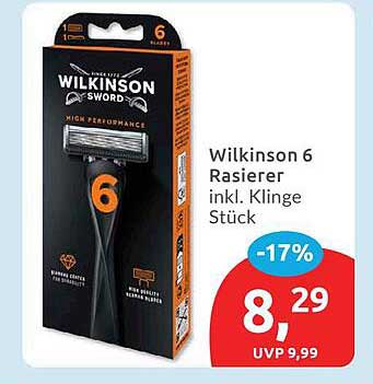 Wilkinson 6 Rasierer inkl. Klinge Stück