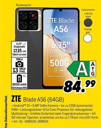 ZTE Blade A56 (64GB)