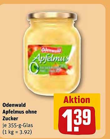 Odenwald Apfelmus ohne Zucker