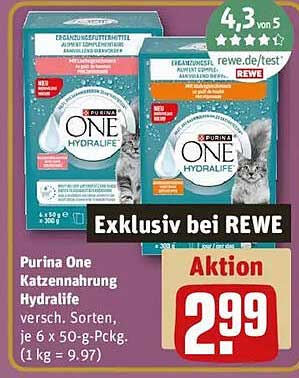 Purina One Katzennahrung Hydralife – Angebot
