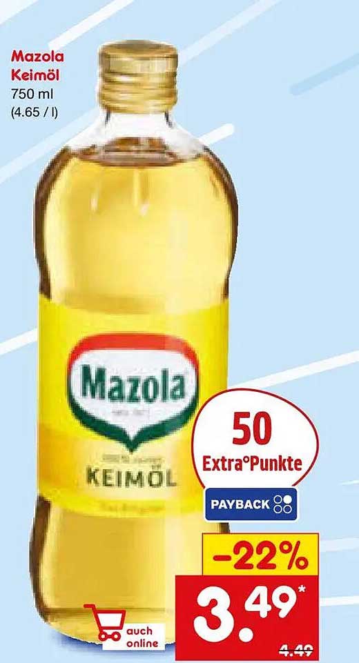 Mazola Keimol Stiftung Warentest