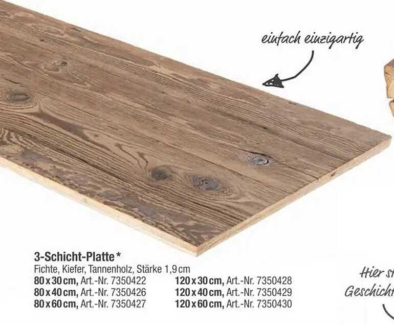 3-Schicht-Platte*