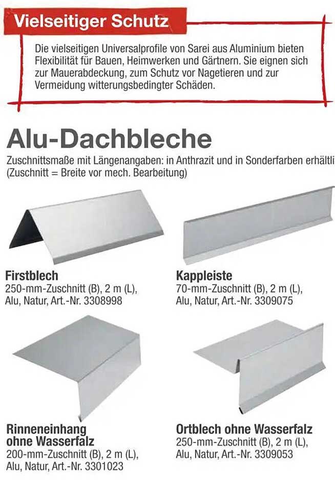 Alu-Dachbleche