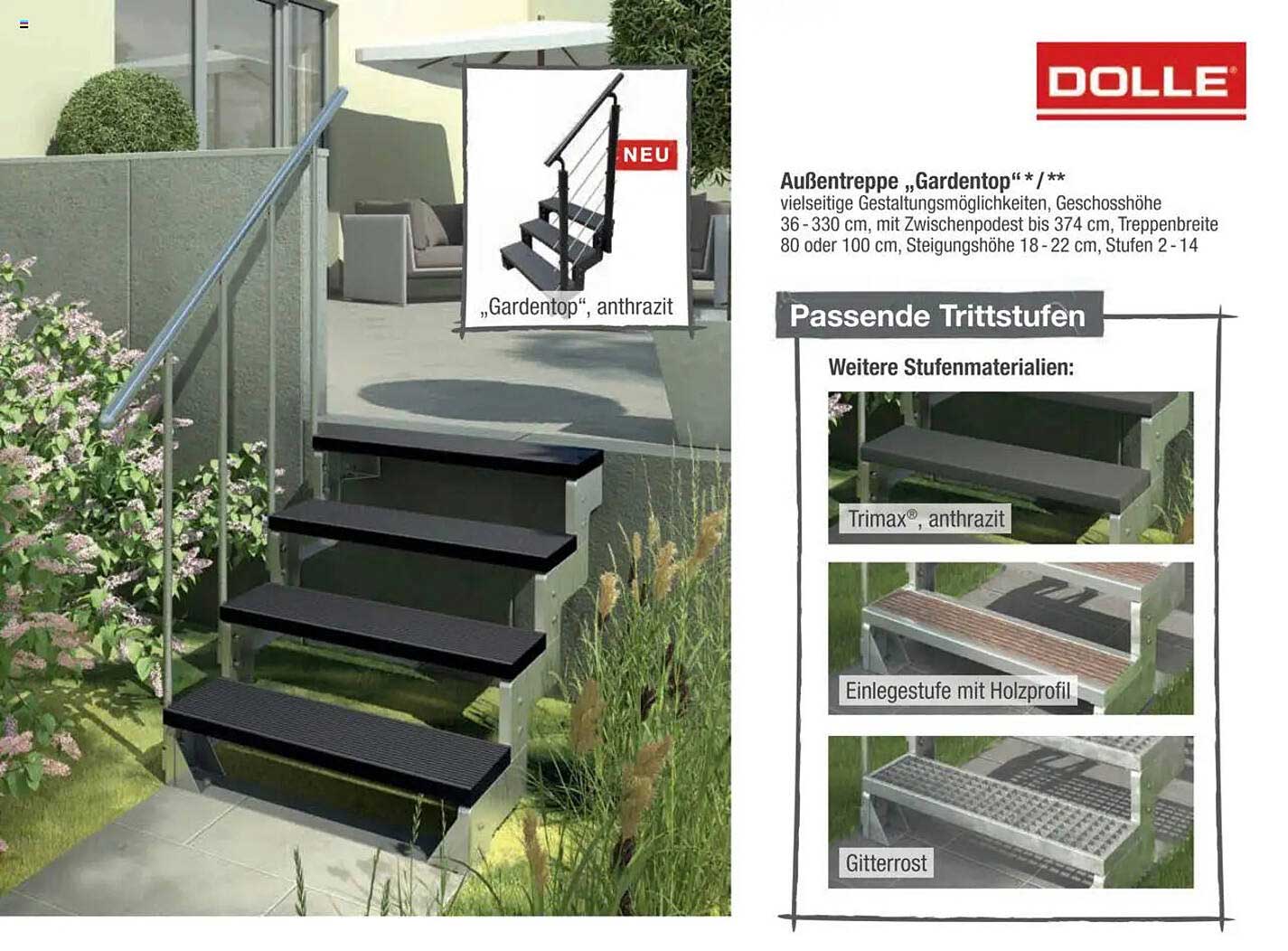 Außentreppe „Gardentop“
