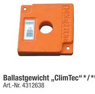 Ballastgewicht „ClimTec“