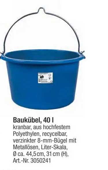 Baukübel, 40 l