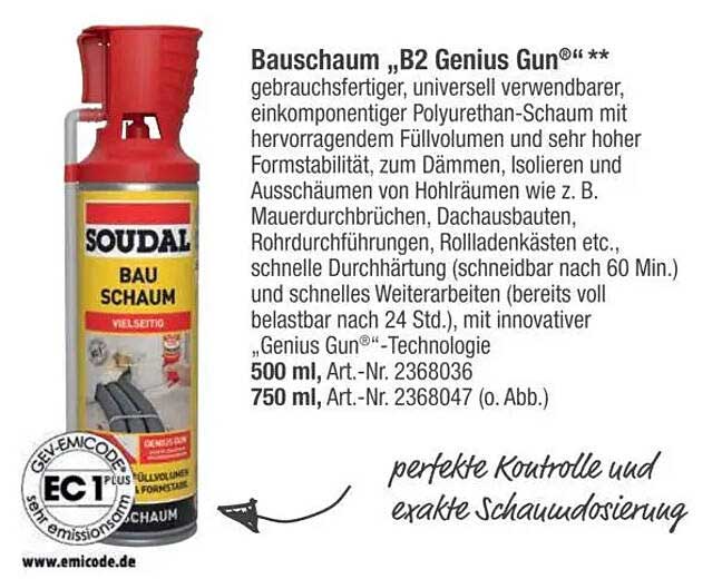Bauschaum „B2 Genius Gun®“