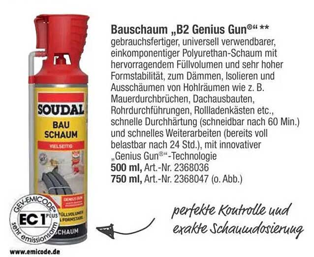 Bauschaum „B2 Genius Gun®“