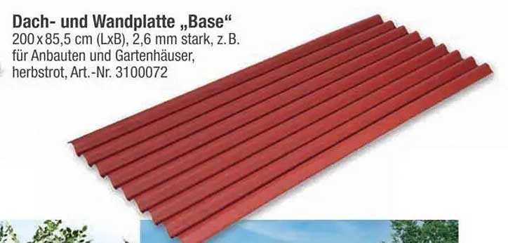 Dach- und Wandplatte „Base“