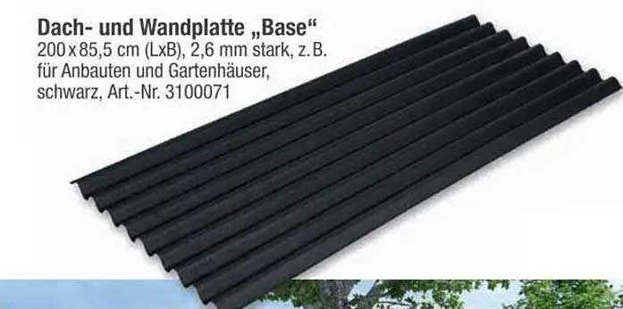 Dach- und Wandplatte „Base“