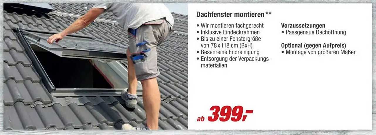 Dachfenster montieren **