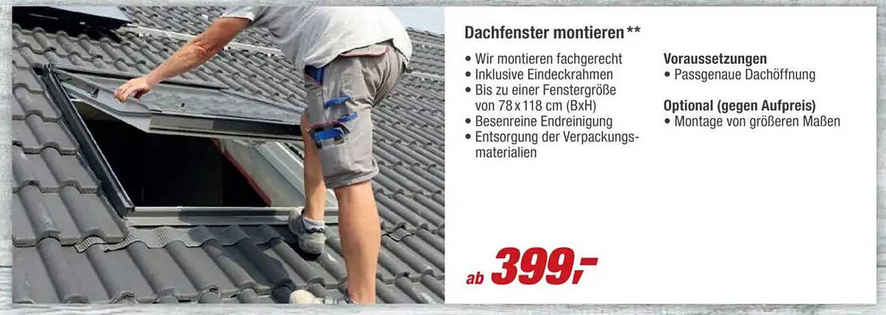 Dachfenster montieren**