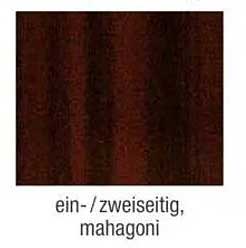 ein-/zweiseitig, mahagoni