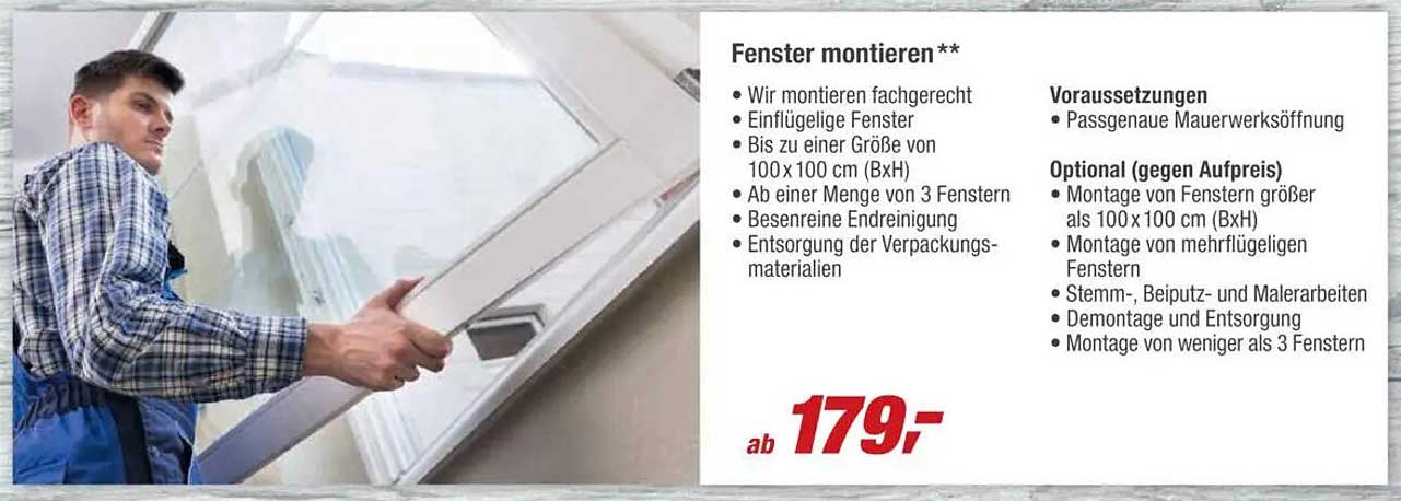 Fenster montieren**