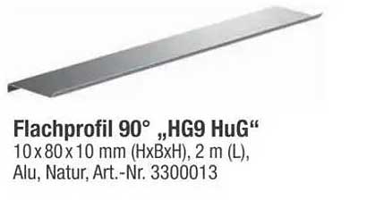Flachprofil 90° „HG9 HuG“
