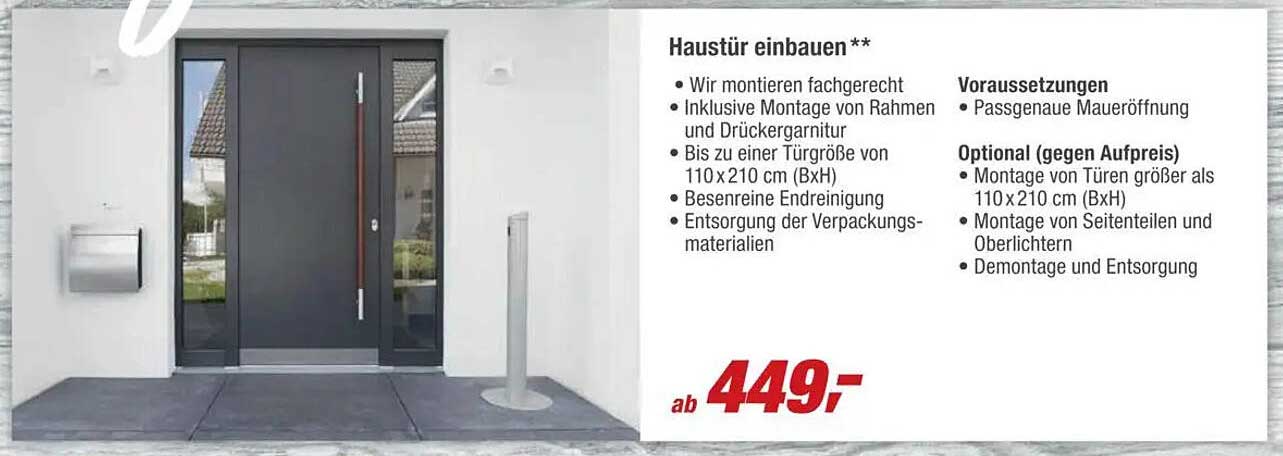 Haustür einbauen