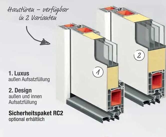Haustür – verfügbar in 2 Variationen