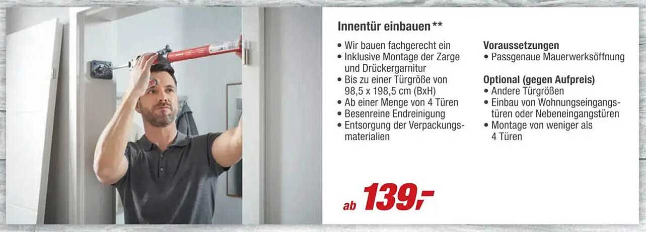 Innentür einbauen **