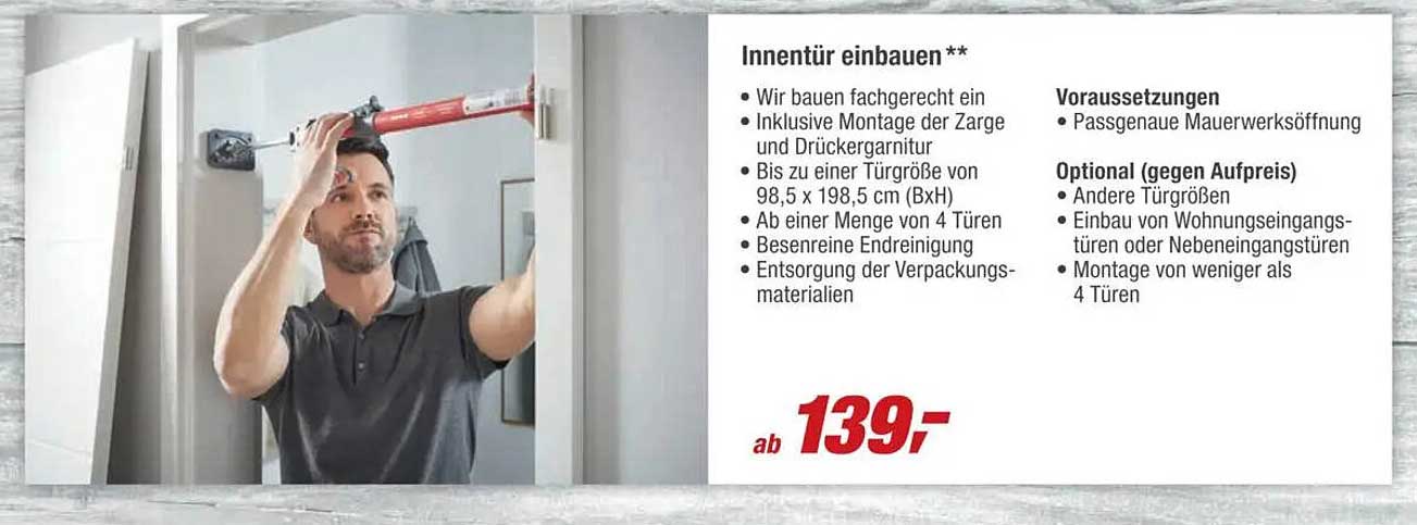 Innentür einbauen **