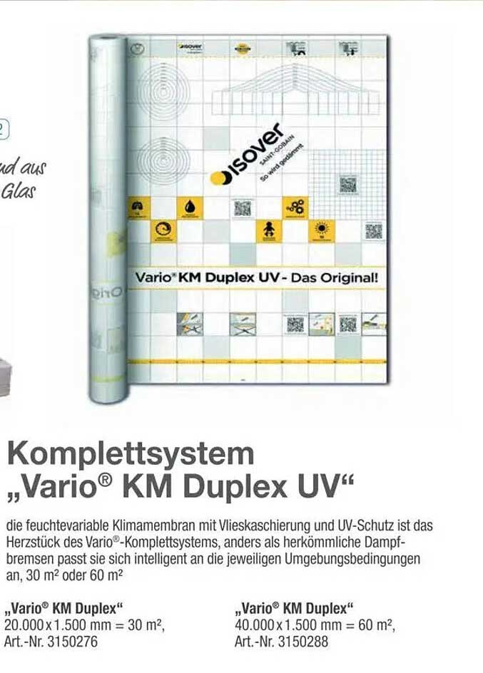 Komplettsystem „Vario® KM Duplex UV“