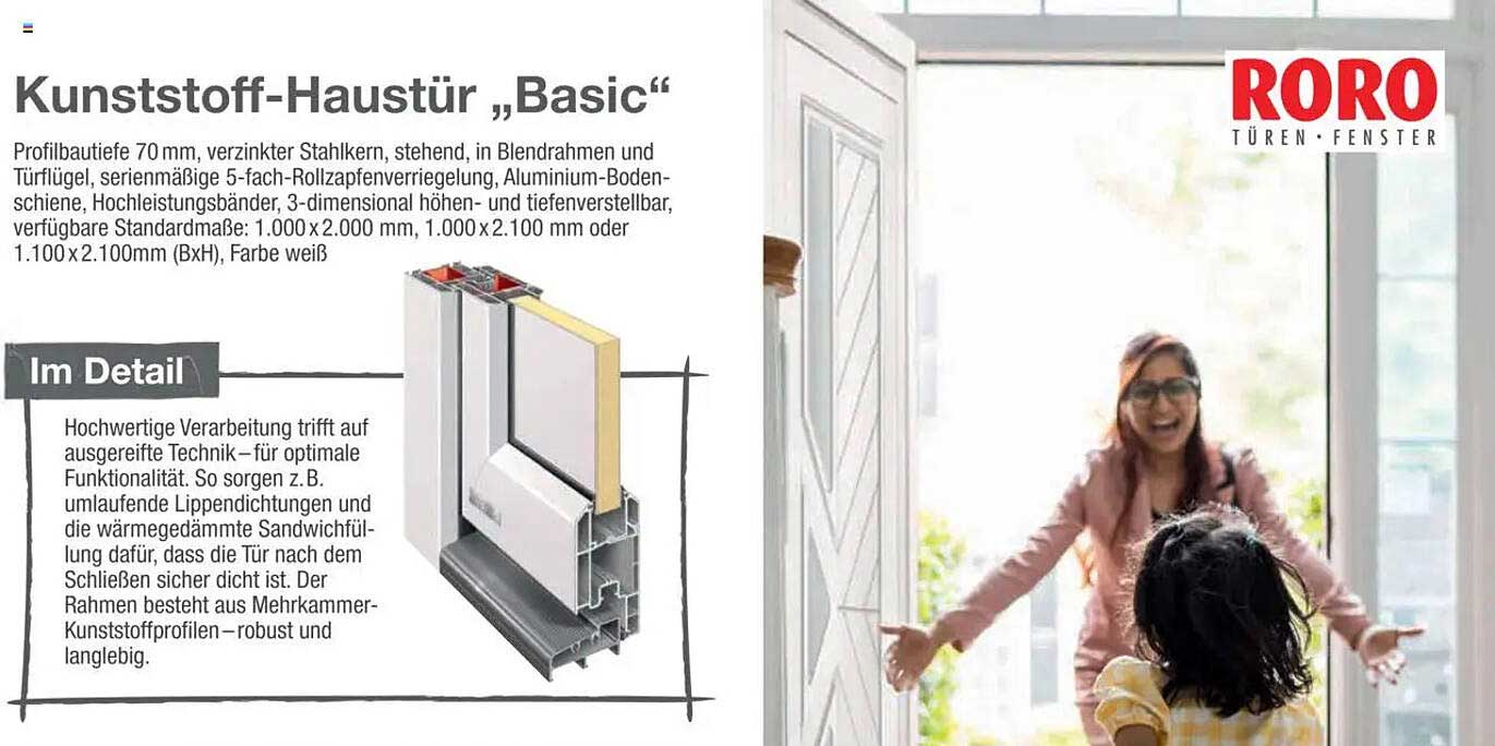 Kunststoff-Haustür „Basic“