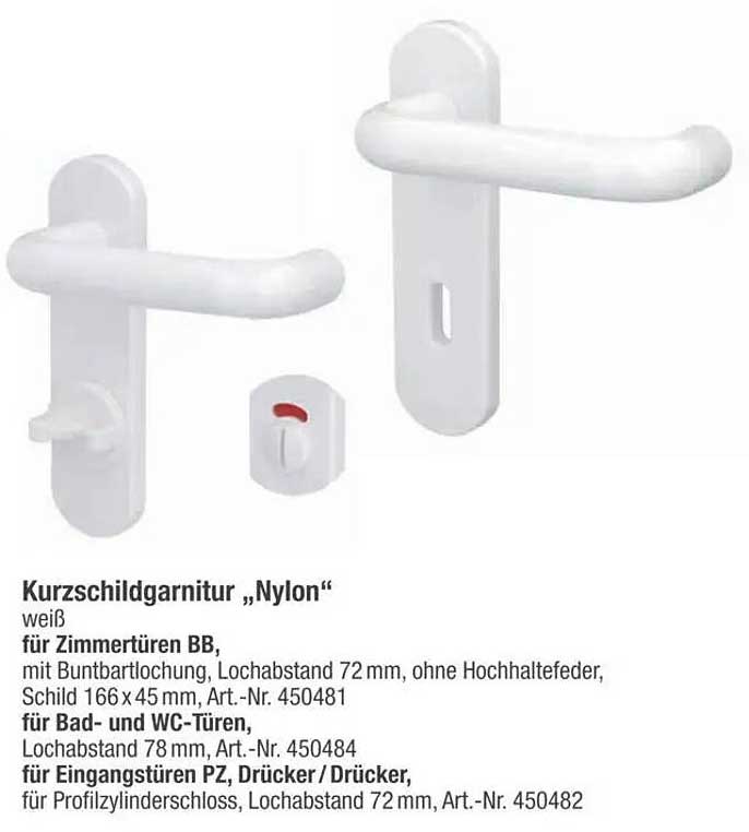 Kurzschildgarnitur „Nylon“