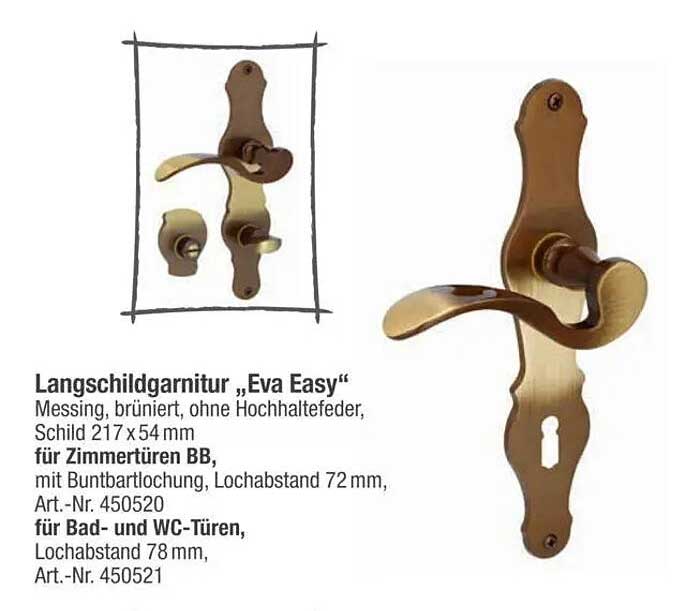 Langschildgarnitur „Eva Easy“