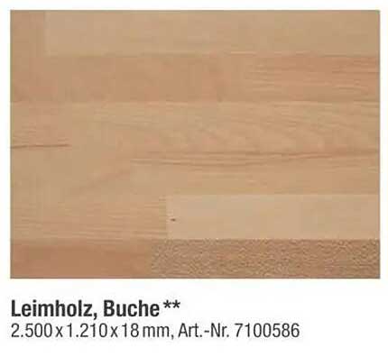 Leimholz, Buche**