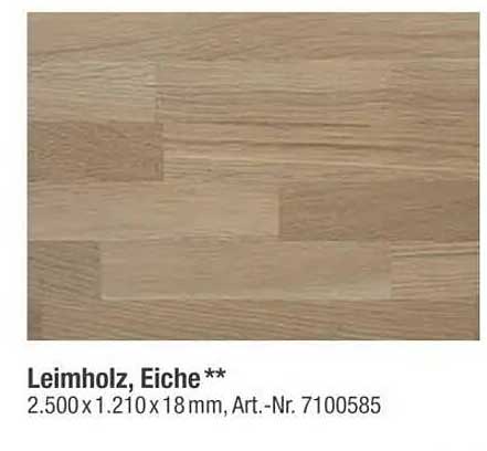 Leimholz, Eiche**