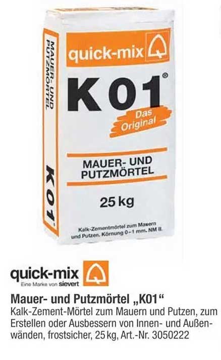 Mauer- und Putzmörtel „K01“