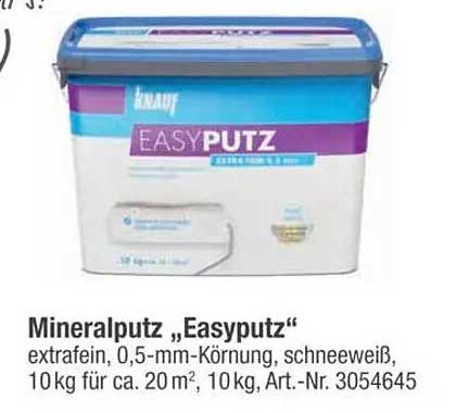 Mineralputz „Easyputz“