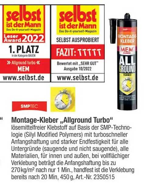 Montage-Kleber „Allground Turbo“